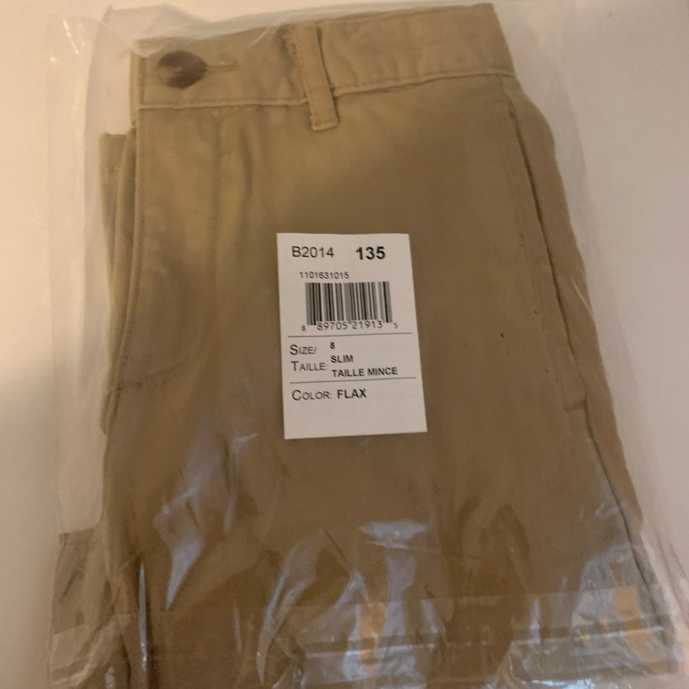 Brand new khaki pants still in bag